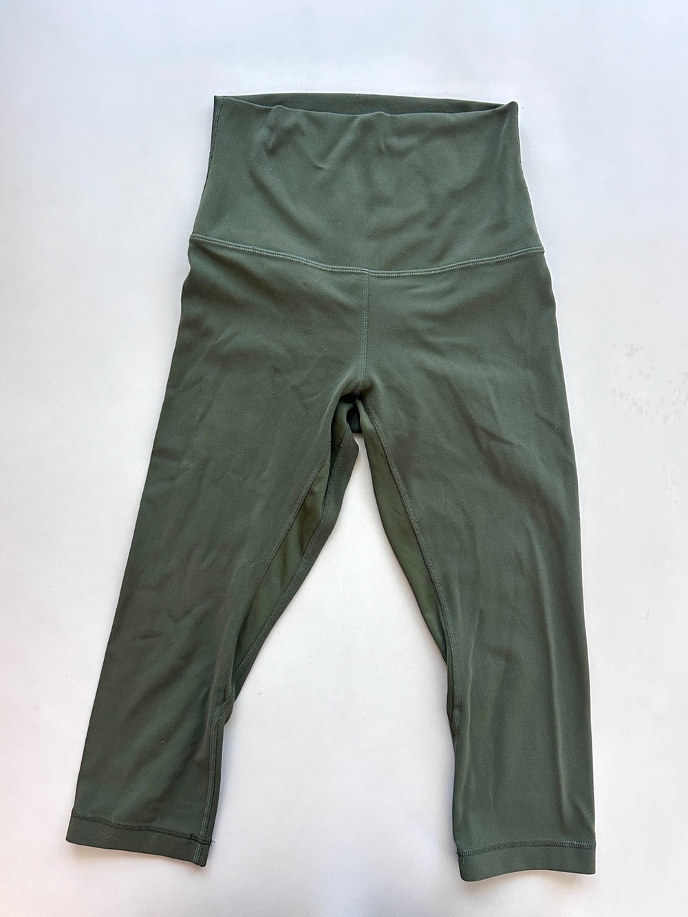 lululemon align army/olive green leggings 19”